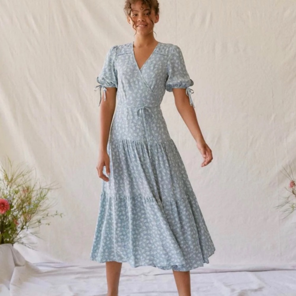 Christy Dawn Augusta Dress in Mint floral